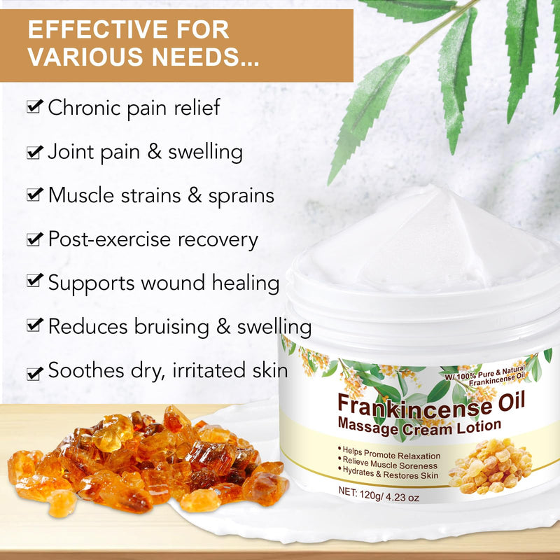 Frankincense Balm for Anti-Aging, Muscle Support – Deep Moisturizing Frankincense Cream for Sensitive Skin, Dry Skin – Skincare Moisturizer for Men & Women - BeesActive Australia