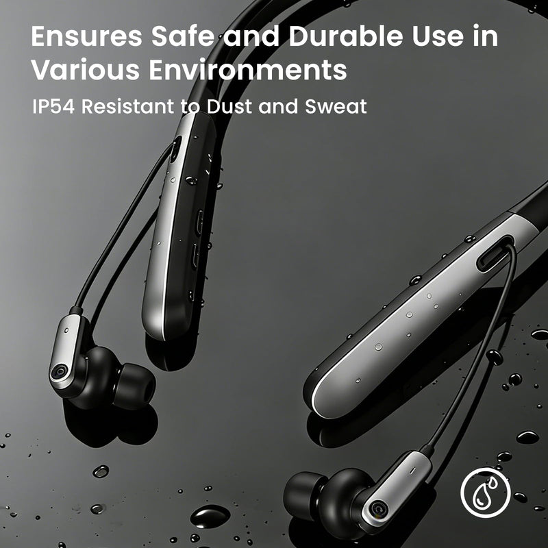 Edifier OTC Bluetooth Hearing Aids & Neckband Headphones for Adults, 2-in-1 Grey