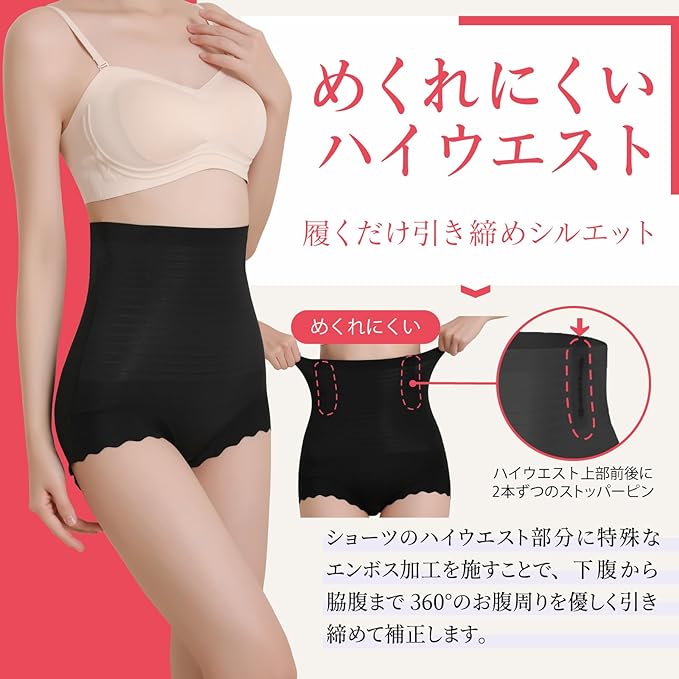 [NanoTime Beauty] HoneyHug Correction Shorts, High Waist, Low Leg Flare, Beige, Size M, Butt Lift, Beautiful Neck, Prevents Crinking, Refreshing, Breathable, Thin - BeesActive Australia