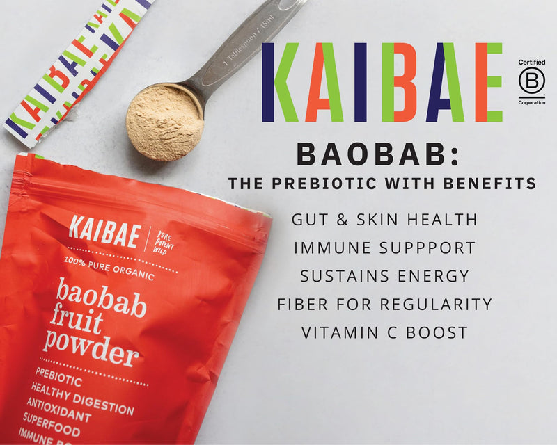 Organic Baobab Powder | Fiber & Vitamin C for Immune & Gut Health, 16 oz. 8 Ounce (Pack of 2)
