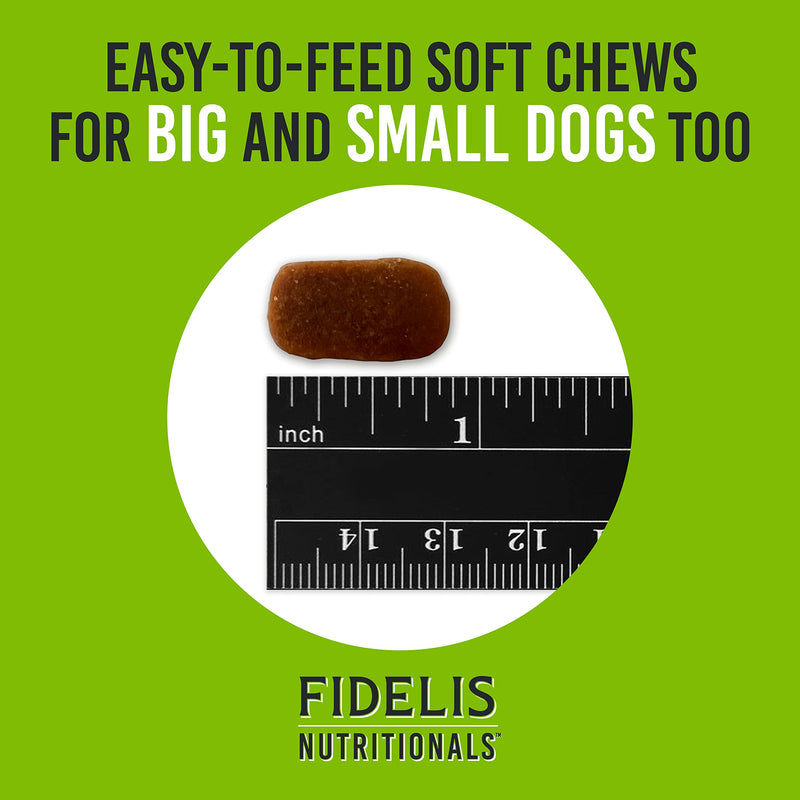 FIDELIS Probiotic Plus+ Pet Probiotics for Dogs, Digestive Gut Health, Yeast, Itchy Skin/Ears, Paw Licking, Safe Dog Treat Supplement for Pets, Adult, Big & Small, Made in USA, Duck Flavor, 120 Chews Probiotic Plus+ 120 Soft Chews - PawsPlanet Australia