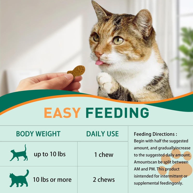 Cat Allergy Relief Chews,Itchy Skin,Paw Licking,Seasonal Allergies Relief, with Omega 3,Probiotics,Green Tea Extract,Boost Immunity,Skin Coat Health,Maintain Oral Health, Allergy Relief for Cat 200 pcs