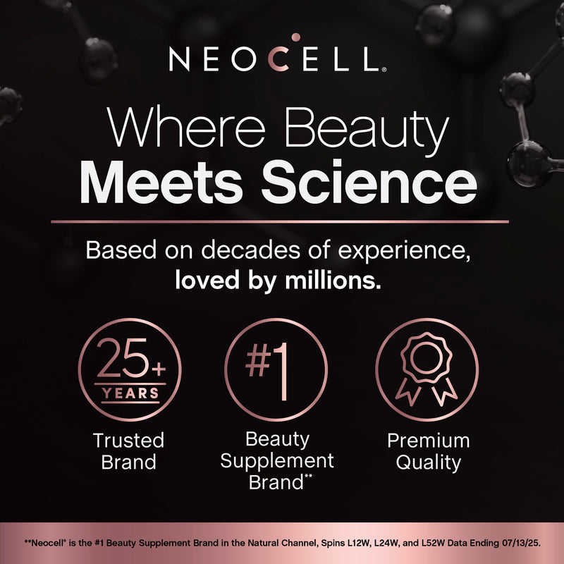 NeoCell Biotin Collagen Keratin Supplement | 80000mcg | 60 Capsules | Beauty B-Complex | Plus Hyaluronic Acid | Hair, Skin, and Nails