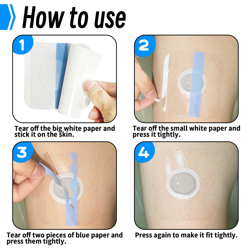 Dexcom g7 Over Patches Waterproof Full Coverage 50 Pack Breathable & Transparent G7 Overpatch Tape Long Lasting to 10 Days for dexcom g7 50 Pcs