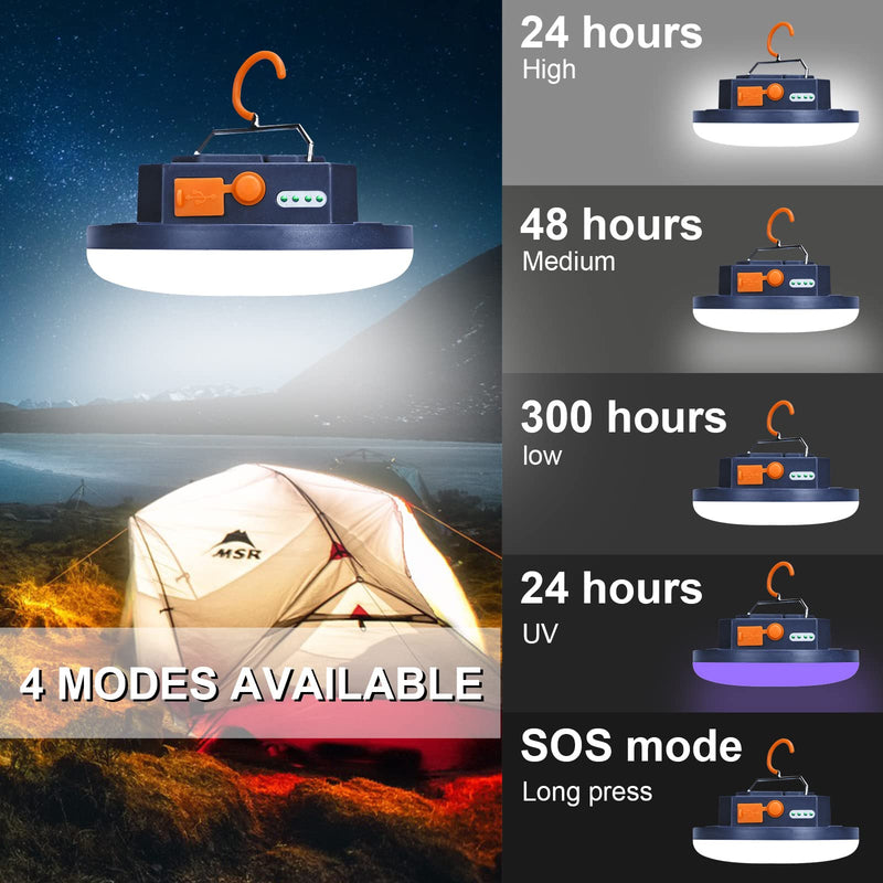 UV Flashlight Camping Light , IODOO 10000mAh 48 LED UV Floodlight 3000LM White Light Pet Urine Detector for Dog/Cat Urine, Dry Stains, Bed Bug 30w(Uv) - BeesActive Australia