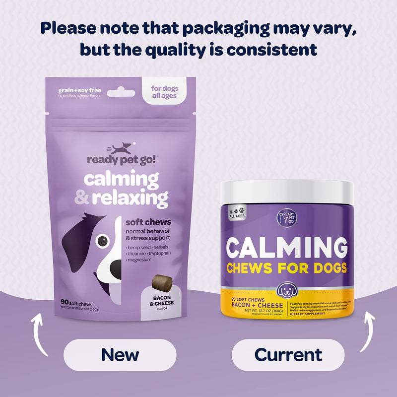 Calming & Multivitamin Chews for Dogs | Vitamins for Skin, Coat, Hip & Joint Health | Helps with Dog Anxiety, Separation & Barking | 90 Chews Each - PawsPlanet Australia