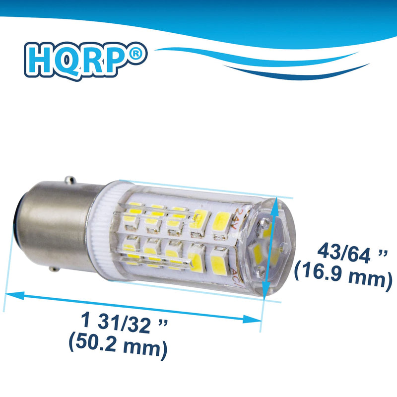 HQRP 4-Pack LED Light Bulb Compatible with Aqua-Signal Series 40 41 42 50 Masthead Light Marine Navigation 3541002000 3108104000 3540002000 40400 40420 40000 40001 40020 12-24V 4 Pack