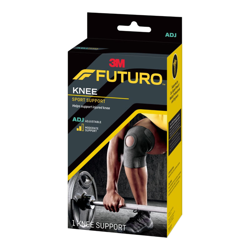 FUTURO Sport Knee Support, Ideal for Athletic and Everyday Activities, One Size Black 1 Count (Pack of 1) - BeesActive Australia
