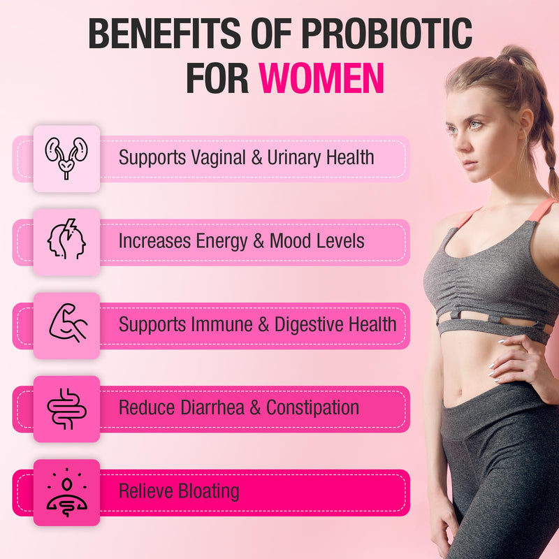 Vaginal Probiotics, 70 Billion CFU Probiotics for Women, 4 Months Supply | 13-in-1 Womens Probiotic & Organic Prebiotics for Vaginal, Urinary, pH Balance, Immune, Gut & Digestive, Bloating Health 60 Count (Pack of 2)