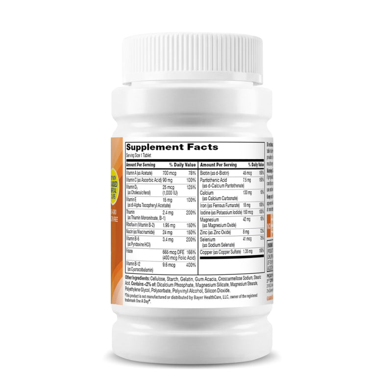 21st Century One Daily Women's Multivitamin Tablets, 100 Count | Complete Daily Multivitamin & Multimineral, Compare VS. One A Day® Women's, Women with 16 Essential Nutrients for Energy 100 Count (Pack of 1)