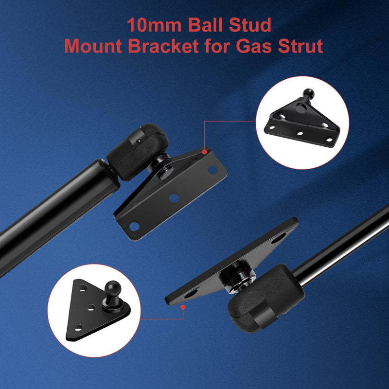 Qty (2) ML33-80 15in 80lb/356N Universal Gas Strut Spring with Mounting Bracket for Boat Seat Engine Hatch Cover, GSNI-5150-80 Shock Lift Support for RV Camper Storage Door Hot Spring - BeesActive Australia
