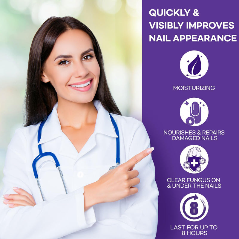 Extra Strength Toenail Fungus Treatment Patches: Nail Fungus Treatment for Toenail Fingernails - Nighttime Fungal Nail Patches Fungal Nail Repair - 21 patches 21 Patches Middle
