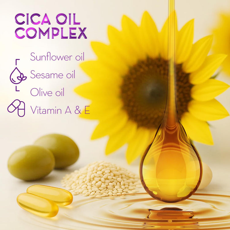 Cicatricure Cica Oil for Stretch Marks & Scars, Visible Results in 4 Weeks, Pregnancy Must-Haves Body Oil with Vitamin E, Stretch Mark Oil, Scar Treatment with Botanical Ingredients, 6.7 fl oz 6.7 Fl Oz (PACK OF 1) - BeesActive Australia