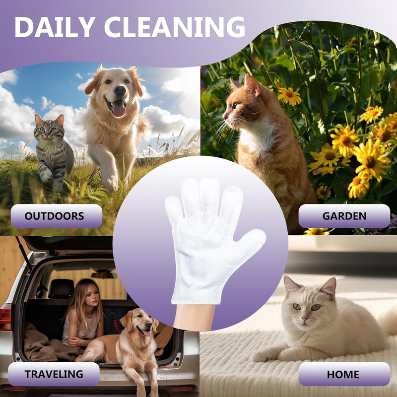 Dogs & Cats Cleaning Wipes- Cleaning, deodorizing and beautifying Bathing Wipes for Dogs and Cats，Suitable for Daily Care and Travel, no Rinse, odorless and Convenient - BeesActive Australia