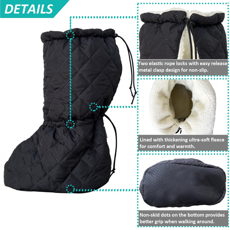 Leg Cast Cover - Windproof Cast Toe Sock - Warm Plaster Stocking Protective for Outdoor & Indoor Use, Non-slip Below The Knee Leg Cast Protector (L) Large - BeesActive Australia