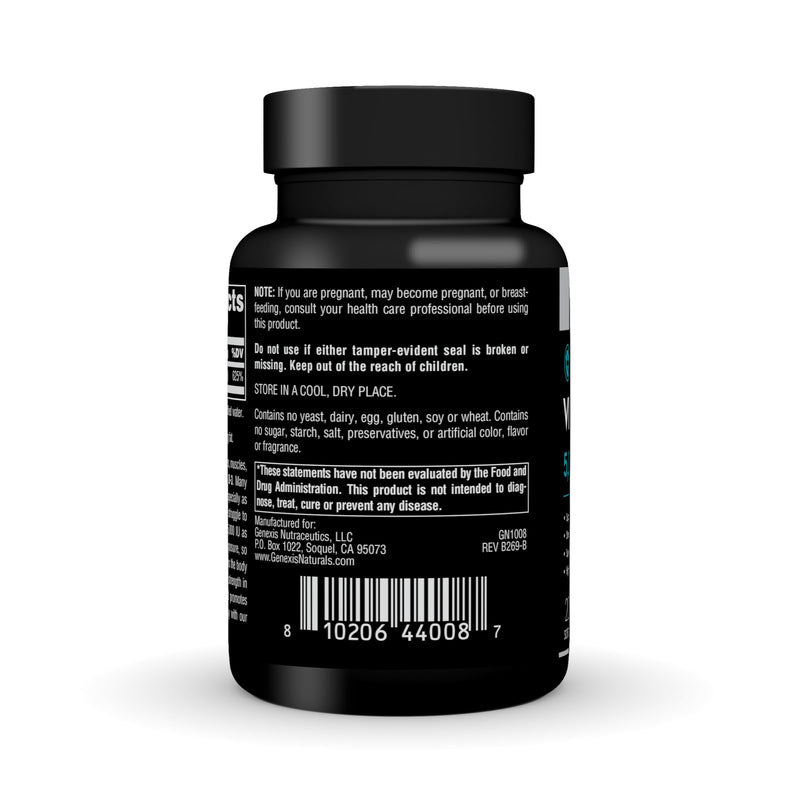 Genexis Vitamin D3 5000 IU (125 mcg) – 200 Softgels | Gluten Free High Potency Cholecalciferol for Immune & Mood Support, and Bone & Muscle Health – Easy-to-Absorb in Olive Oil