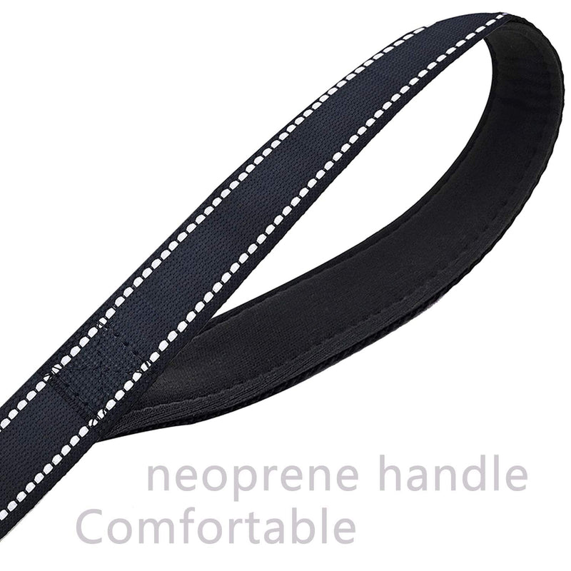 Short Dog Leash Heavy Duty Dog Leash with Comfortable Padded Handle Reflective Training Dog leashes for Medium Large Dogs Up to 80lbs Black 13.5 inch - BeesActive Australia