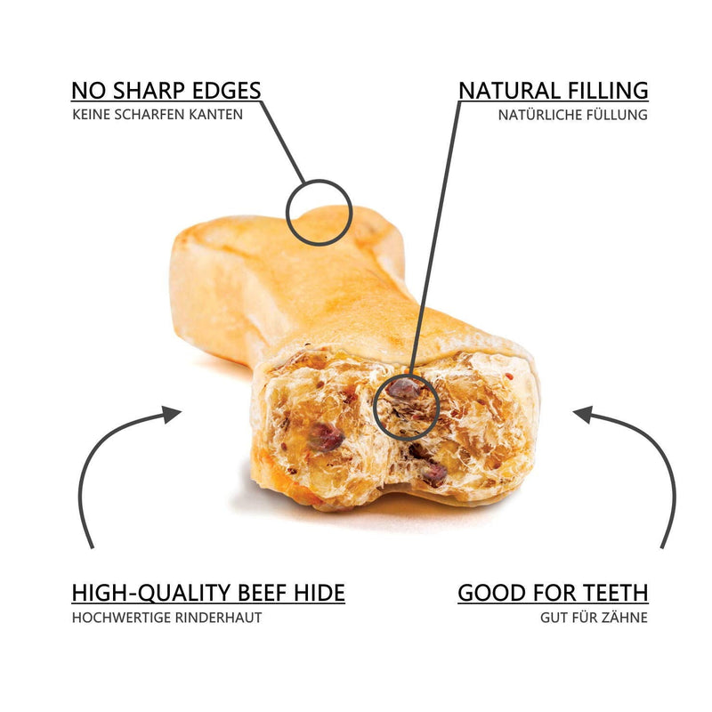 DOGBOSS 100% natural chewing bones, dog bones, trial set of 7, 12 cm, 385 g (pack of 1) - BeesActive Australia