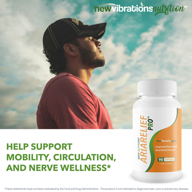 Ariarelief Pro Neuropathy Support Supplement - Our Best B12 Nerve Support Supplement - Nerve Damage Vitamins - Cayenne Pepper Capsules - Okinawa Capsaicin Pills - Ariarelief For Neuropathy Aria Relief
