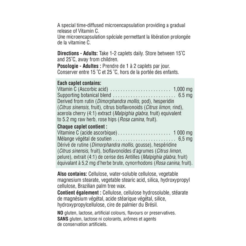 Jamieson Vitamin C 1,000 mg Timed Release 1,000mg - Time Release 100 Caplets