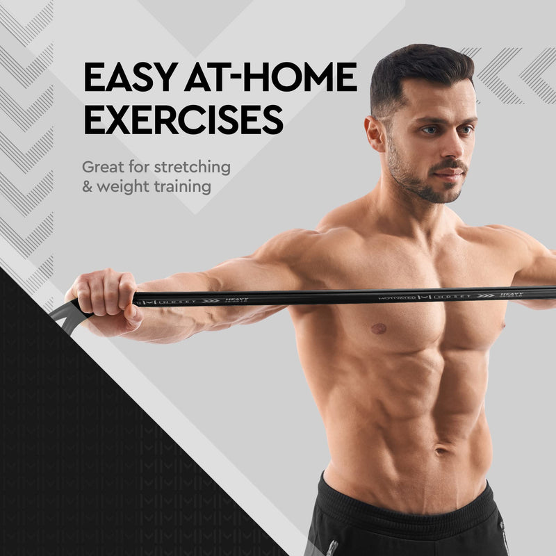 Motivated Mindset Resistance Bands for Working Out | Heavy Duty Rubber Bands for Weightlifting and Stretching | Travel Bag Included | Set of 3 (15-20lbs, 20-40lbs, 40-60lbs) | Great for Any Outdoors - BeesActive Australia