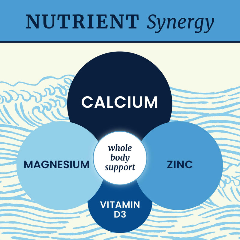 Calcium Magnesium Zinc D3 Supplement | Strong Bones, Healthy Teeth & Immune Support | Calcium Citrate Magnesium and Zinc with Vitamin D3 | 4-in-1 Cal Mag Supplement | 90 Tablets (1 Month Supply) | Muscle & Nervous System Support, Calcium Citrate Magnes...