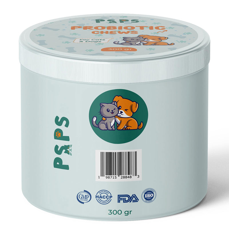 Dogs & Cats Probiotic Supplement with Bacillus Coagulans & Subtilis and Saccharomyces Boulardii – Supports Gut Health, Reduces Diarrhea, Bad Breath & Boosts Immunity - 0.66 lbs - BeesActive Australia