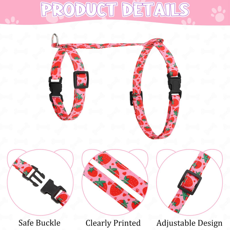 2 Pack Cat Harness and Leash, Escape Proof Adjustable Kitten Harness with Leash Collar, Lightweight Soft and Comfortable, for Small Medium Cat Safe Walking and Travel - BeesActive Australia