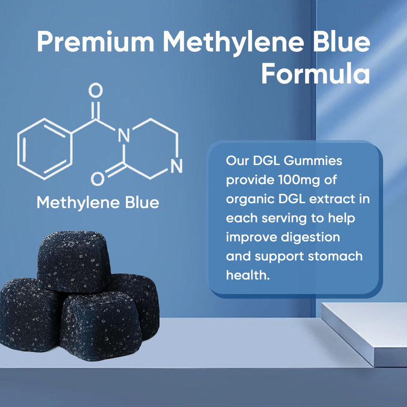 Feelific Methylene Blue Gummies, Health Aura Blue Gummies, 5mg of Methylene Blue Per Gummy for Sustained Energy, Mental Clarity, Lifted Mood, Sharper Focus, 30 Gummies 1