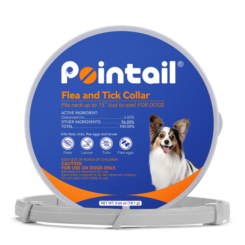 Flea & Tick Collar for Dogs, Vet-Recommended Flea & Tick Treatment & Prevention Collar for Dogs, 1 Count, 15" 15 inches