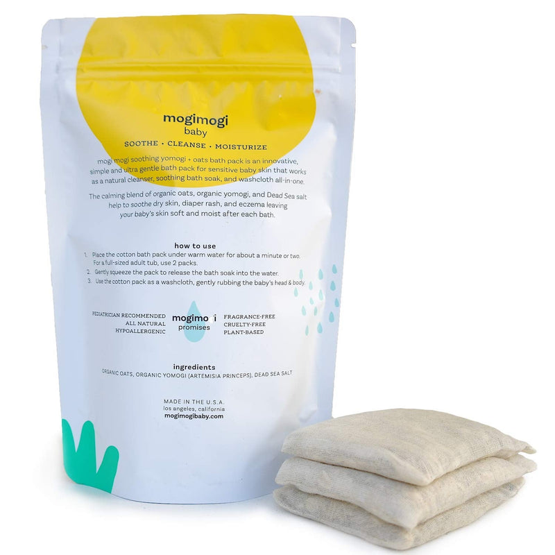 Organic Oatmeal Soothing Bath Soak for Sensitive Skin, Baby & Kids – All Natural & Fragrance-Free, 17 Oz (3 Packs) - Made in USA by mogimogi Baby 3.3 Ounce (Pack of 1) - BeesActive Australia