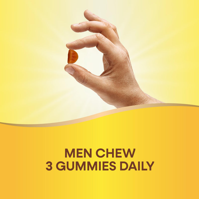 Nature's Way Alive! Men’s 50+ Premium Gummy Multivitamin, Supports Healthy Heart, Brain & Muscle Function*, B-Vitamins, Vegetarian, Grape, Orange and Cherry Flavored, 75 Gummies, (Pack of 2) 75 Count (Pack of 2)