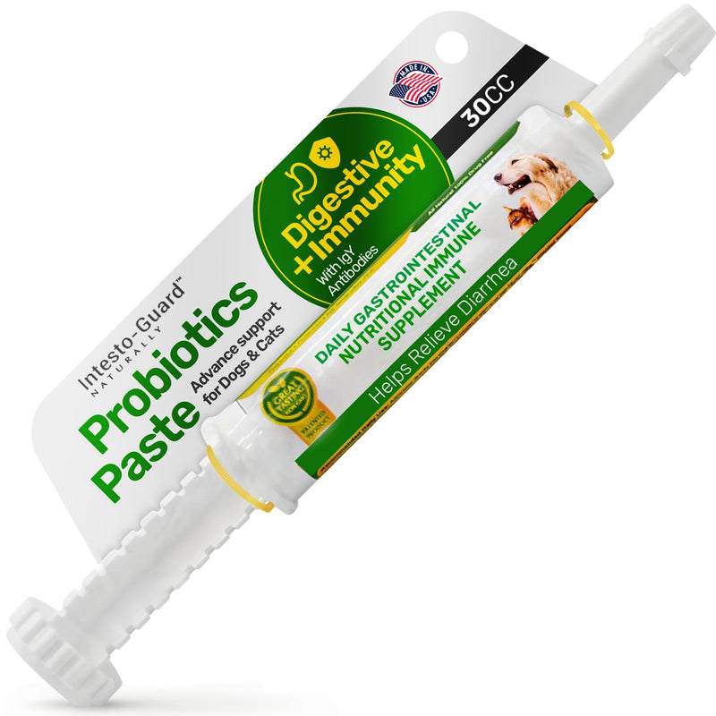 Probiotics Paste for Dogs Prebiotic for Canine, Gut Support, & Immune Boost, All Natural with 1 Billion per ML Includes (MOS)+ Beta Glucans + D-Mannose, No Animal by-Products - 30ML Single Tube 30ML Tube