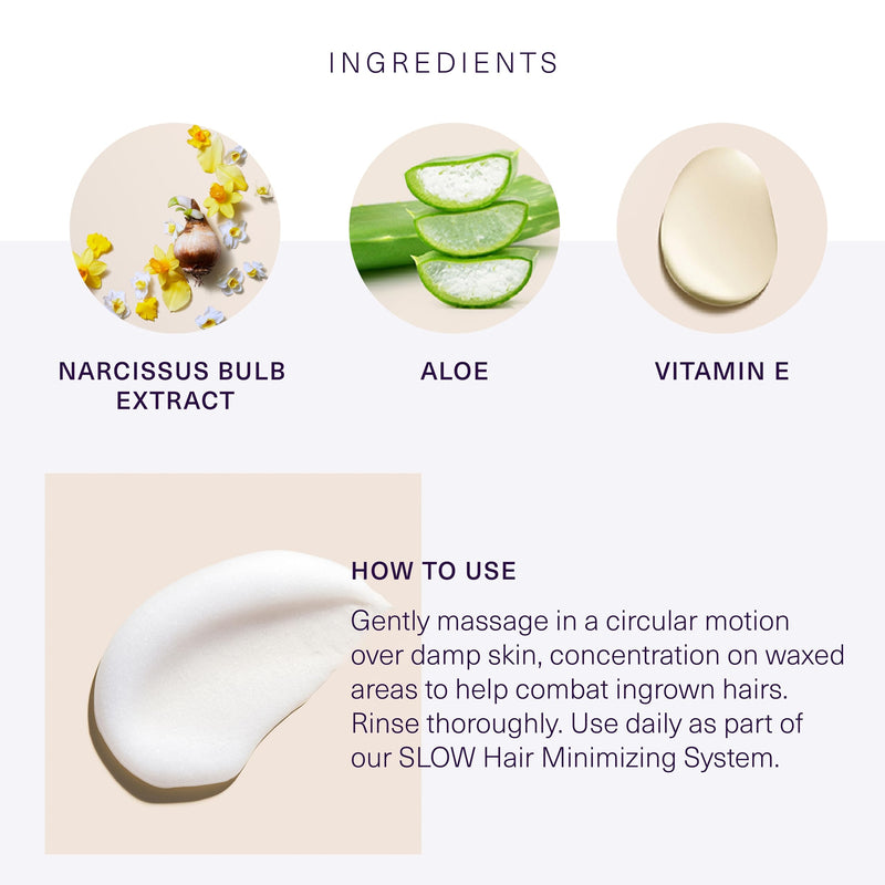 European Wax Center Slow Hair Growth Aloe Body Polish, Moisturizing & Exfoliating Body Scrub, Prevent Ingrown Hairs & Bumps, Vitamin E for Firming & Smoothing, Dry Sensitive Skin, 6.7oz Aloe Vera - BeesActive Australia
