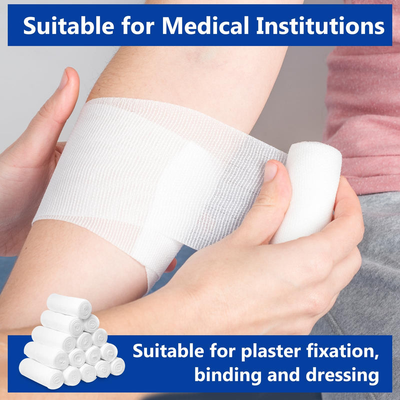 24 Pack Gauze Rolls, 4 in x 4.1 Yards, Premium Gauze Wrap Roll for Wounds, Bandage Wrap Rolled Gauze, Mummy Wraps, Individually Wrapped A-24p - BeesActive Australia