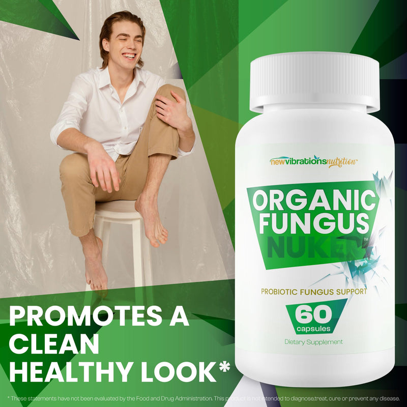 Organic Fungus Nuker Probiotic - Our Best Toenail Fungus Probiotic For Fungal Nail Immune Support - 40 Billion Probiotics & Prebiotics - Pro/Prebiotic Myco Nuker Probiotics Nail Fungal Treatment - BeesActive Australia