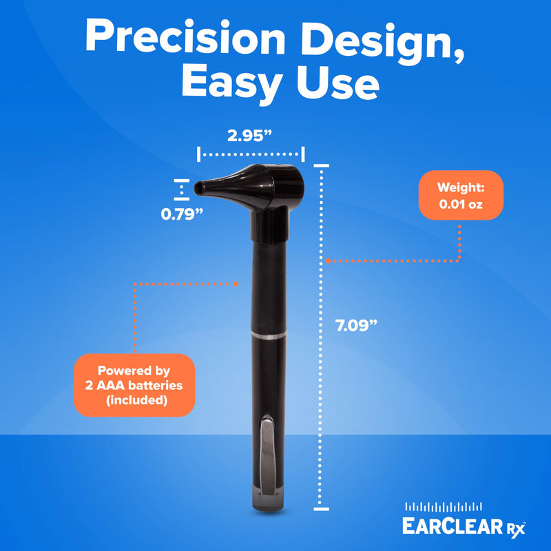 EarClear RX Diagnostic Penlight Otoscope – Bright LED Otoscope for Clear Ear Checks - Lightweight & Portable Ear Scope for Travel – Ear Inspection Scope Designed for Home Use w/ Doctor's Instruction - BeesActive Australia