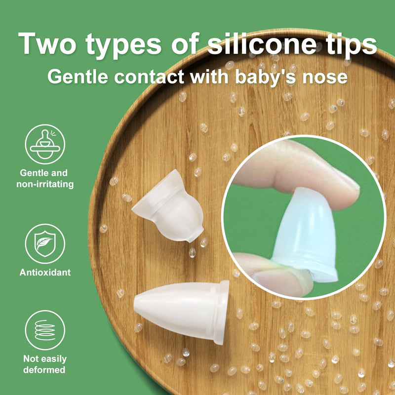 Nasal Aspirator for Baby – Manual Push-Pull Control, Quiet Strong Suction, No Battery Needed – Gentle & Hygienic Nose Sucker with Storage Box & Booger Clip - BeesActive Australia