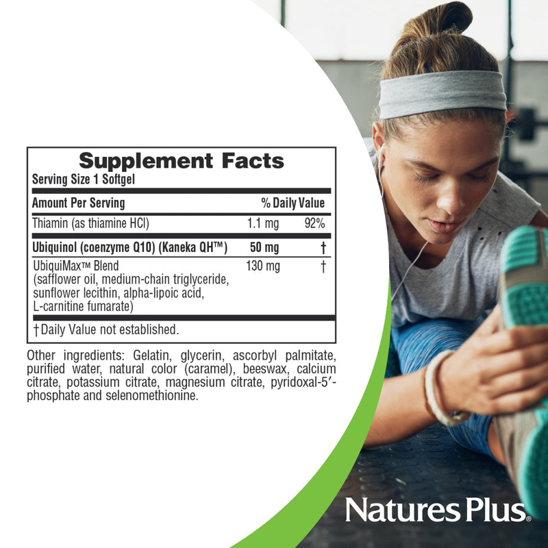 NaturesPlus Beyond CoQ10 50 mg - 60 Softgels - Provides High-Strength Ubiquinol - Supports Overall Well-Being - 60 Servings 60 Count (Pack of 1)