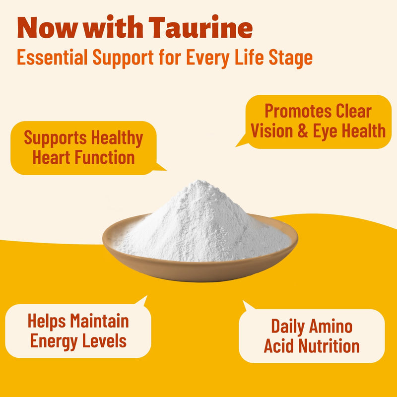 220g Vitamins Supplements and Taurine for Dogs - Multivitamin for Dog Chewables with Glucosamine,Omega 3,MSM - Support Hip & Joint,Skin and Coat,Immunity,Digestive Health