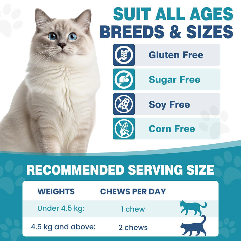 Chewable Flea Treatment for Cats Flea and Tick Prevention for Cats Chewables Fleas Chewables for Cat of All Breeds and Ages 300 Chewable Tablets