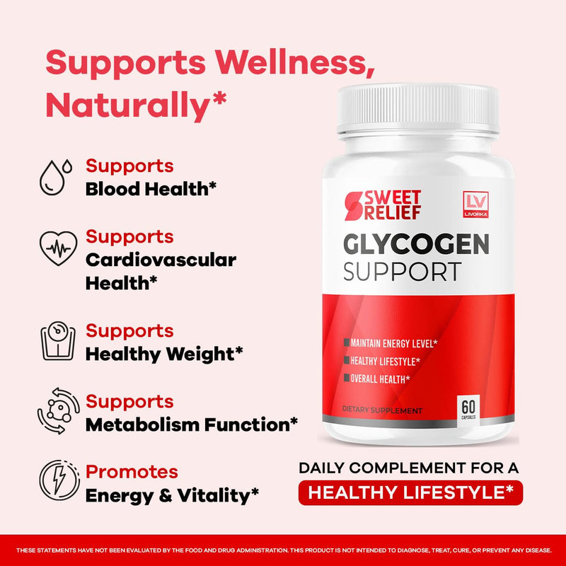 Sweet Relief Capsules - Official SweetRelief Advanced Premium Pills Supplement Support - Maximum Strength, All Natural Formula for Overall Health & Wellness Reviews, 60 Capsules for 1 Month