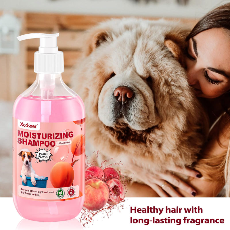 Pet Shampoo Soothe Sensitive Skin, Grooming Shampoo for Dogs and Cats, Pet Friendly Formula Deodorizing Dog Shampoo- Pet Supplies by Xcdsxer (17 Oz) - PawsPlanet Australia