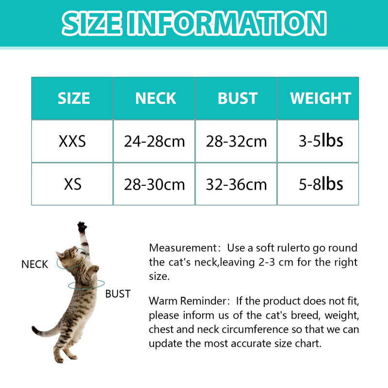 Cat harness escape-proof, cat harness set with leash, cat harness for walking, puppy harness with reflective and breathable for small and medium-sized cats, black (XS) XS - BeesActive Australia