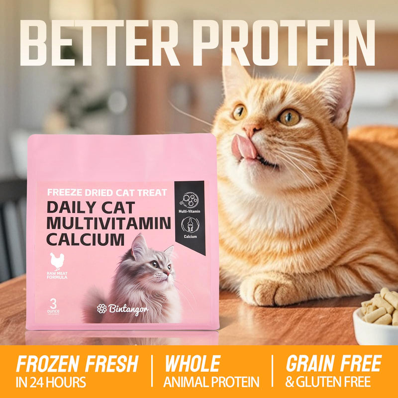 Bintangor Freeze Dried Chicken(3oz) cat multivitamin & Calcium 3 Ounce (Pack of 1)