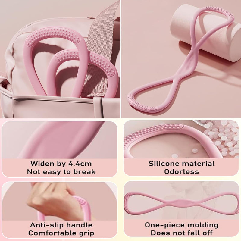 Figure 8 Resistance Band for Women, 8 Shaped Resistance Band with Handle for Arms Working Out, Exercise Bands for Shoulder, Back, Legs, Yoga Pulling Rope, Elastic Stretch Bands 15+25+35LB - BeesActive Australia