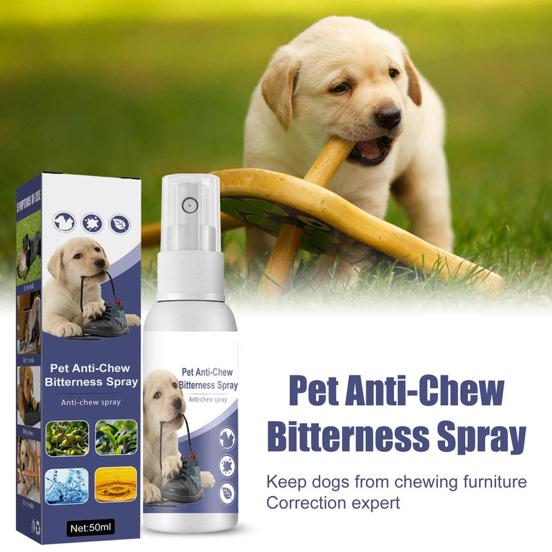 No Chew Spray for Dogs, 50ML. Bitter Apple Spray for Dogs to Stop Chewing. Effective Dog Deterrent Spray for Furniture Carpet. Alcohol-Free, Indoor & Outdoor Safe. purple - BeesActive Australia