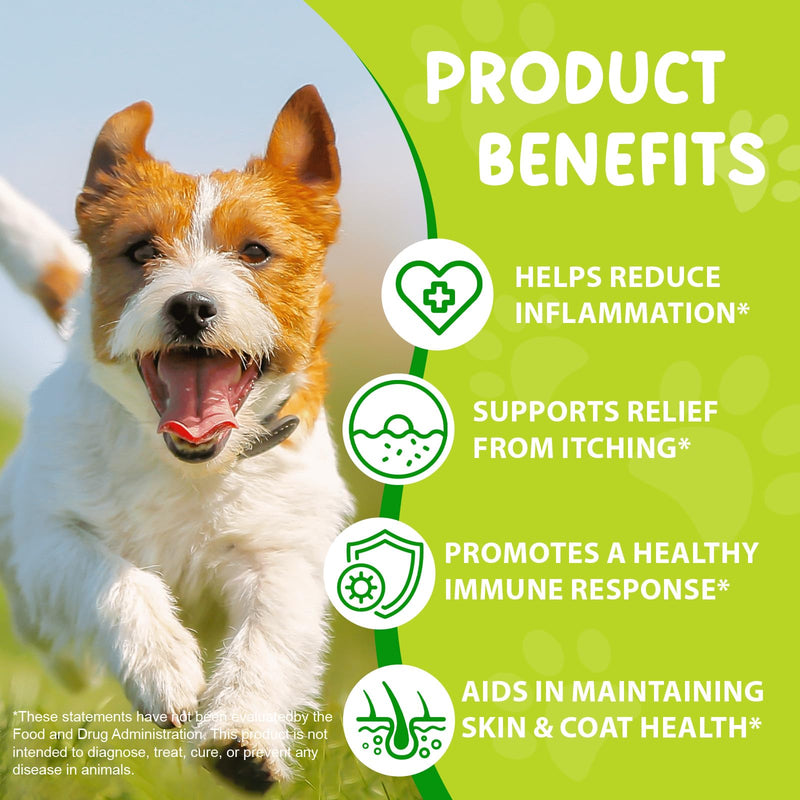Yeast Infection Treatment for Dogs, Specifically Formulated for Dogs, Natural Dog Yeast Infection Treatment, Supports Healthy Itch Relief, Ear Infection Treatment, Allergy & Inflammation Relief, 60ml