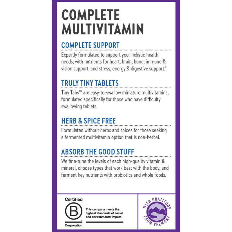 New Chapter Tiny Tabs Daily Multivitamin with 20+ Nutrients, 192 Count | Immune, Cellular Energy, and Stress Support with Vitamin D3 and B Vitamins, Easy-to-Take Small Tablets, Non-GMO 192 Count (Pack of 1) Tiny Tab Multivitamin