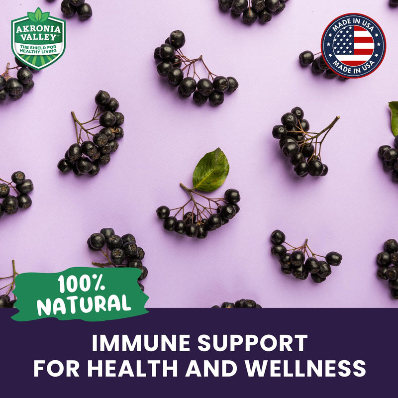 Aronia Berry Gummies | 45 Vegetarian Gummies | Pack of 1 | Immune Support, for Health and Wellness, Delicious Aronia Flavor Aronia Berry Gummies 45 Count (Pack of 1)